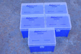 5 FISHER SCIENTIFIC SUREONE PIPET TIPS CASE 1000-1250UL EMPTY HINGED RACKS 02-70